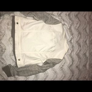 White denim jean jacket
